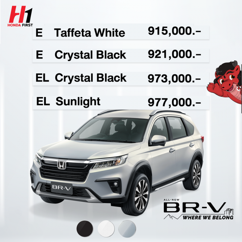 ​รถยนต์ Honda BRV 2022 โปรโมชั่น